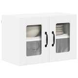 Kitchen Wall Cabinet with Shelf 2 pcs White 60 x 31 x 40 cm - Side View