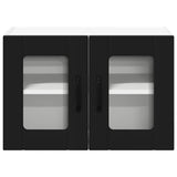 Kitchen Wall Cabinet Black 60 x 31 x 40 cm Engineered Wood - Rear View