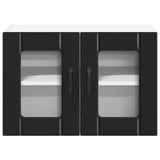 Wall Glass Cabinet LUCCA Black 60 x 31 x 40 cm Engineered Wood
