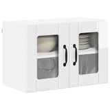Wall Glass Cabinet LUCCA High Gloss White 60 x 31 x 40 cm