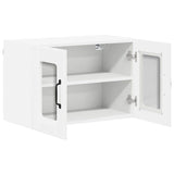 Kitchen Wall Cabinet 2 pcs High Gloss White 60 x 31 x 40 cm - Rear View