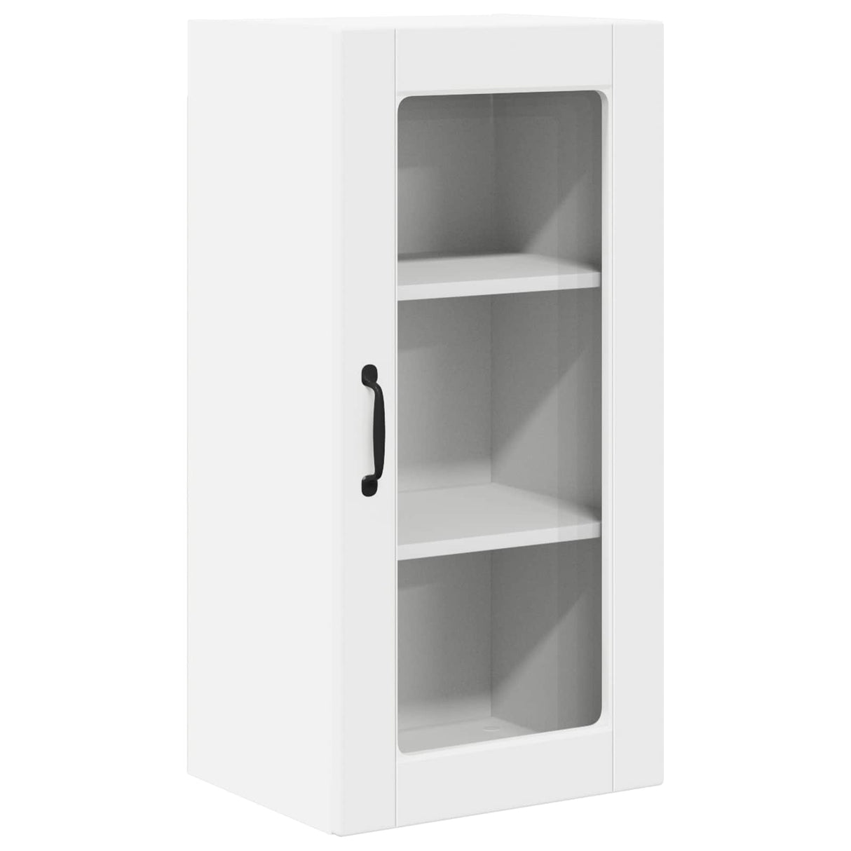 Wall Glass Cabinet LUCCA White 40 x 31 x 80 cm Engineered Wood