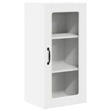 Wall Glass Cabinet LUCCA White 40 x 31 x 80 cm Engineered Wood - Front View