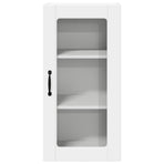 Wall Glass Cabinet LUCCA White 40 x 31 x 80 cm Engineered Wood