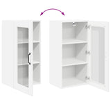 Wall Glass Cabinet LUCCA White 40 x 31 x 80 cm Engineered Wood - Extra Image