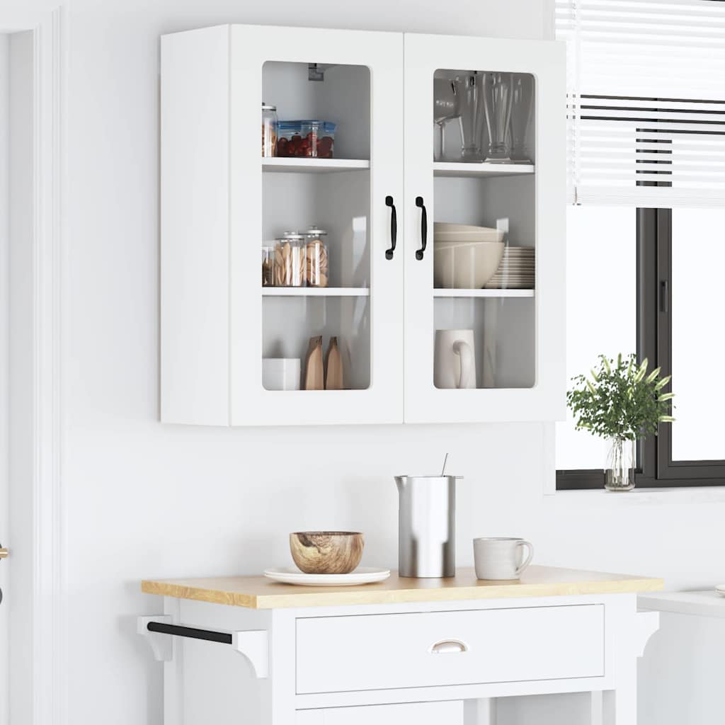 Kitchen Wall Cabinet with Shelf 2 pcs White 40 x 31 x 80 cm