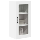 Kitchen Wall Cabinet with Shelf 2 pcs White 40 x 31 x 80 cm - Side View