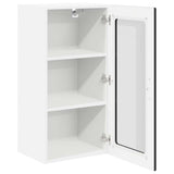 Wall Glass Cabinet LUCCA Black 40 x 31 x 80 cm Engineered Wood