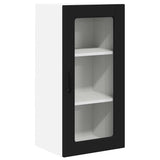 Kitchen Wall Cabinet with Shelf 2 pcs Black 40 x 31 x 80 cm - 45-Degree Angle
