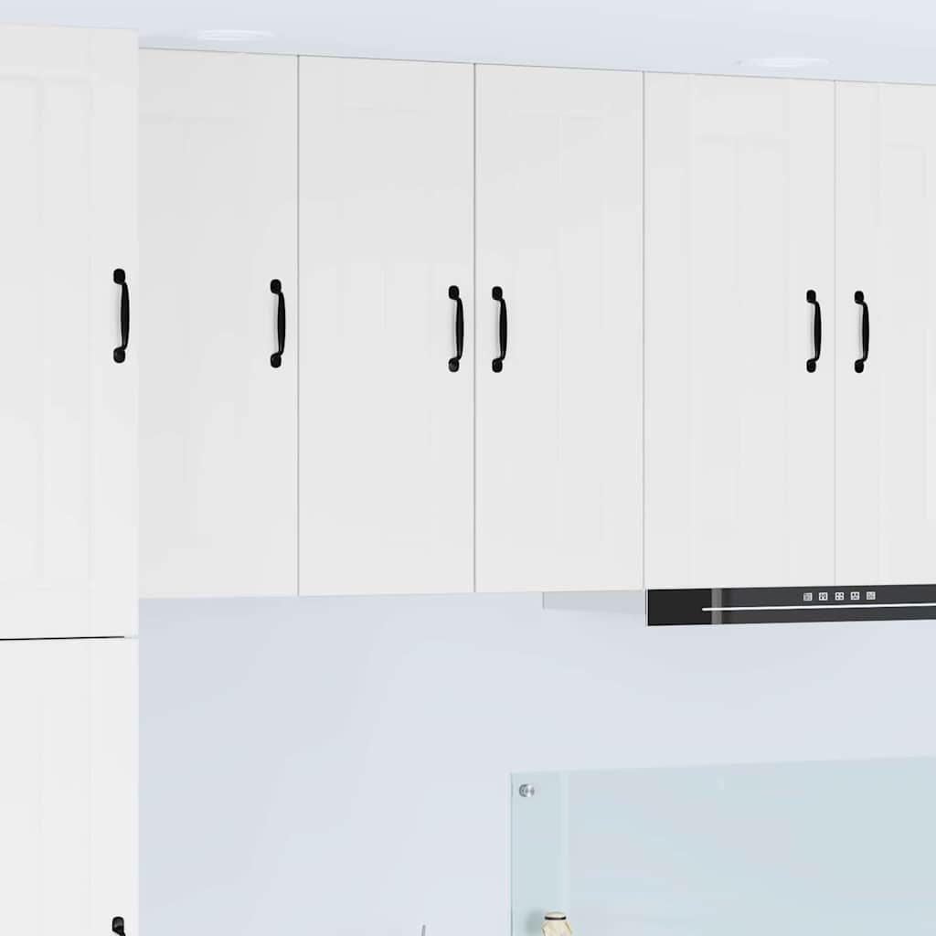 Kitchen Wall Cabinet with Shelf 2 pcs White 30 x 31 x 80 cm