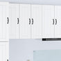 Wall Cabinet LUCCA 2 pcs White Engineered Wood