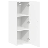 Kitchen Wall Cabinet with Shelf 2 pcs White 30 x 31 x 80 cm - Rear View