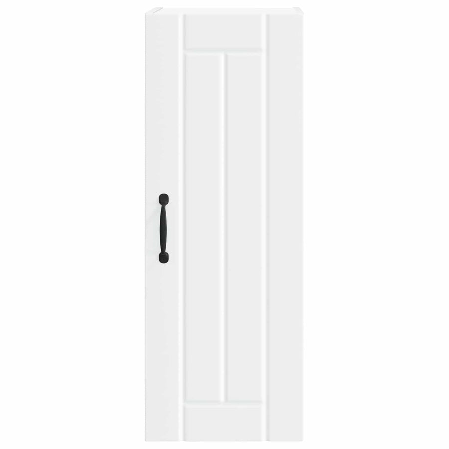 Wall Cabinet LUCCA 2 pcs White Engineered Wood