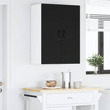 Kitchen Wall Cabinet Black 30 x 31 x 80 cm Engineered Wood - Top-Down View