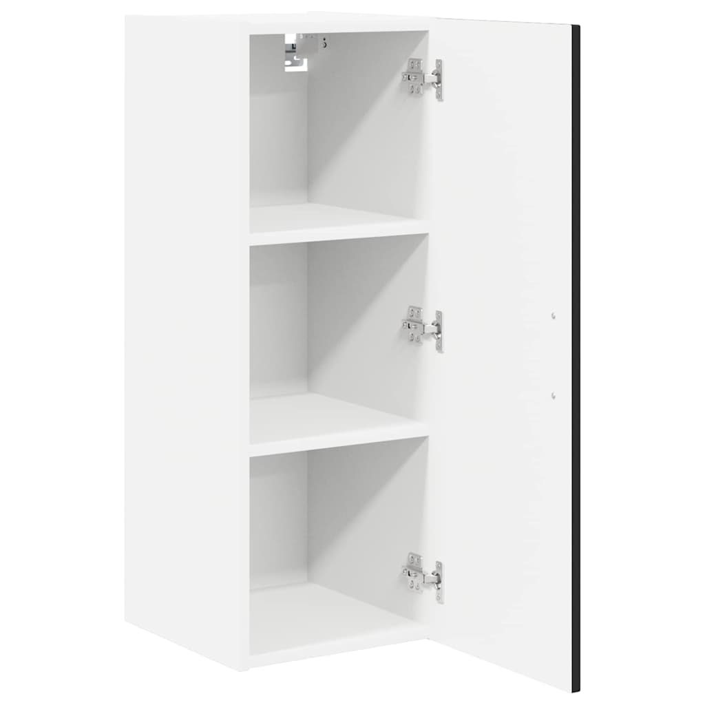 Wall Cabinet LUCCA Black 30 x 31 x 80 cm Engineered Wood