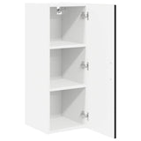 Wall Cabinet LUCCA Black 30 x 31 x 80 cm Engineered Wood