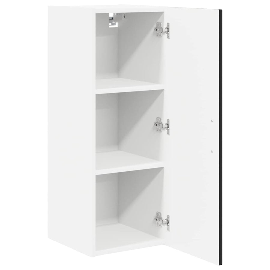 Wall Cabinet LUCCA Black 30 x 31 x 80 cm Engineered Wood