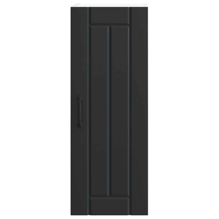 Wall Cabinet LUCCA Black 30 x 31 x 80 cm Engineered Wood