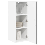 Wall Cabinet LUCCA Black 30 x 31 x 80 cm Engineered Wood