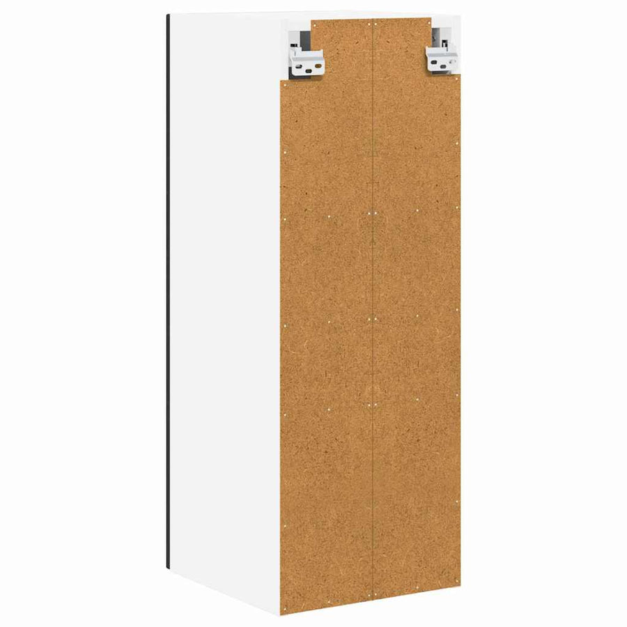 Wall Cabinet LUCCA 2 pcs Black Engineered Wood