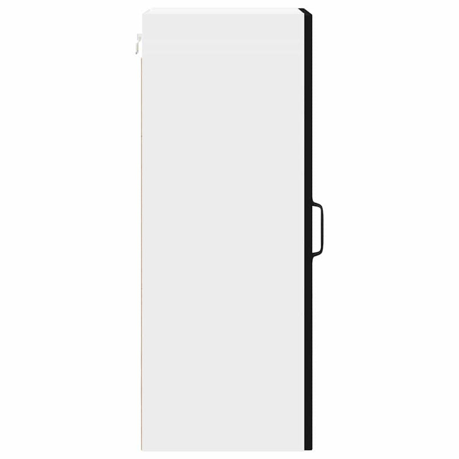 Wall Cabinet LUCCA 2 pcs Black Engineered Wood