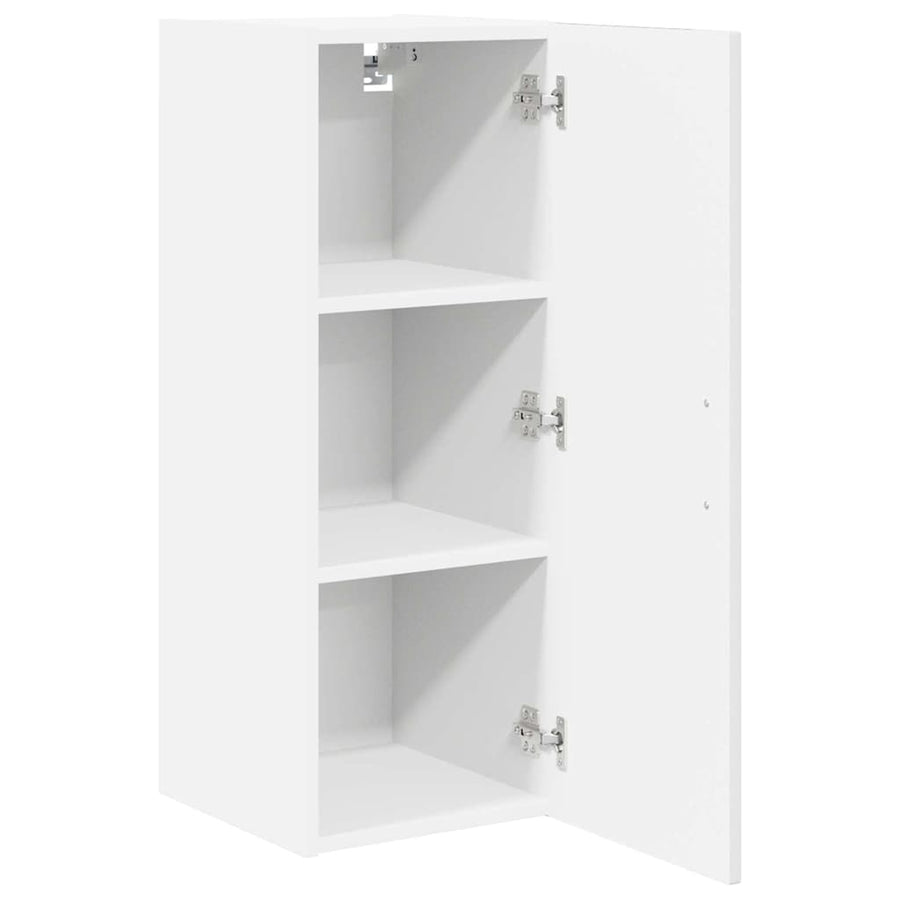 Wall Cabinet LUCCA 2 pcs High Gloss White Engineered Wood
