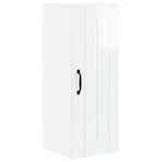 Wall Cabinet LUCCA 2 pcs High Gloss White Engineered Wood