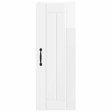 Wall Cabinet LUCCA 2 pcs High Gloss White 30 x 31 x 80 cm - Close-Up Angle