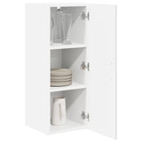 Kitchen Wall Cabinet 2 pcs High Gloss White 30 x 31 x 80 cm - Side View