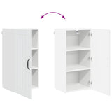 Wall Cabinet LUCCA White 40 x 31 x 80 cm Engineered Wood - Extra Image