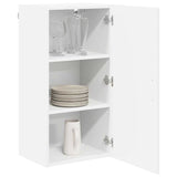 Kitchen Wall Cabinet White 40 x 31 x 80 cm Engineered Wood - Side View