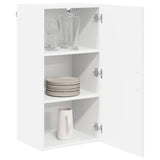 Wall Cabinet LUCCA White 40 x 31 x 80 cm Engineered Wood - Side View
