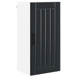 Wall Cabinet LUCCA Black 40 x 31 x 80 cm Engineered Wood - Front View
