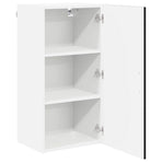 Wall Cabinet LUCCA Black 40 x 31 x 80 cm Engineered Wood