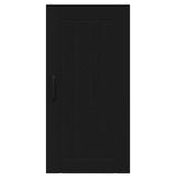 Kitchen Wall Cabinet Black 40 x 31 x 80 cm Engineered Wood - Rear View