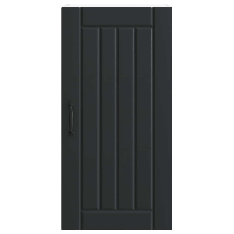 Wall Cabinet LUCCA Black 40 x 31 x 80 cm Engineered Wood