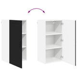 Kitchen Wall Cabinet Black 40 x 31 x 80 cm Engineered Wood - Extra Image