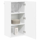 Kitchen Wall Cabinet High Gloss White 40 x 31 x 80 cm - Side View