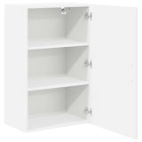 Wall Cabinet LUCCA High Gloss White 50 x 31 x 80 cm - 45-Degree Angle
