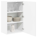 Kitchen Wall Cabinet High Gloss White 50 x 31 x 80 cm - Side View