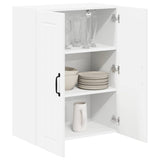 Kitchen Wall Cabinet White 60 x 31 x 80 cm Engineered Wood - Side View