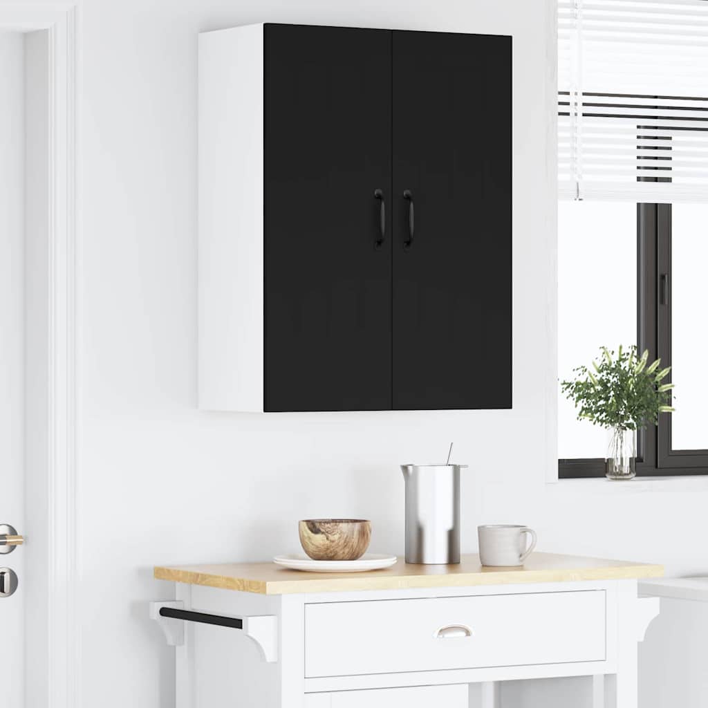Kitchen Wall Cabinet Black 60 x 31 x 80 cm Engineered Wood