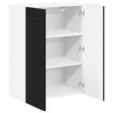 Kitchen Wall Cabinet Black 60 x 31 x 80 cm Engineered Wood - 45-Degree Angle