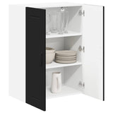 Kitchen Wall Cabinet Black 60 x 31 x 80 cm Engineered Wood - Side View