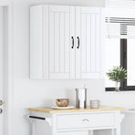 Wall Cabinet LUCCA White 80 x 31 x 80 cm Engineered Wood