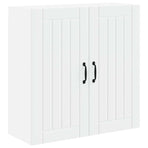 Wall Cabinet LUCCA White 80 x 31 x 80 cm Engineered Wood