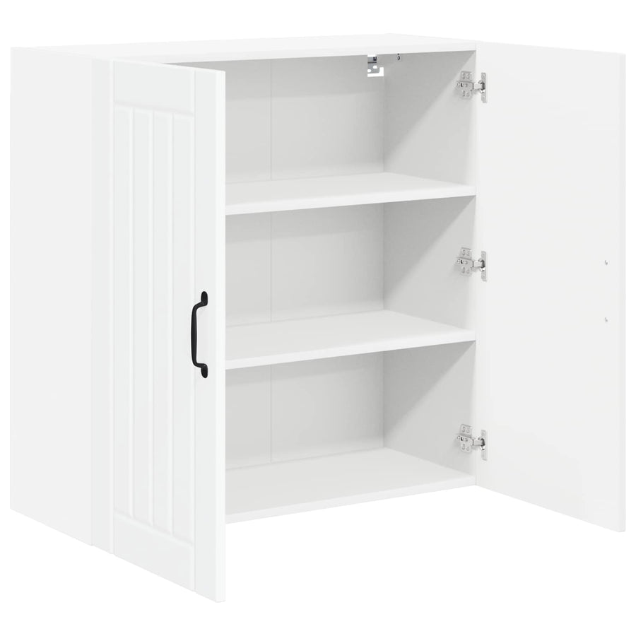 Wall Cabinet LUCCA White 80 x 31 x 80 cm Engineered Wood