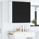 Kitchen Wall Cabinet Black 80 x 31 x 80 cm Engineered Wood - Top-Down View