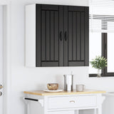Wall Cabinet LUCCA Black 80 x 31 x 80 cm Engineered Wood - Top-Down View