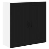 Kitchen Wall Cabinet Black 80 x 31 x 80 cm Engineered Wood - Front View